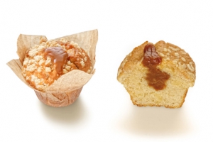 Apple Cinnamon Caramel Filled Muffin