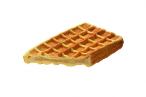 Fruit Waffle with Apple (indent)